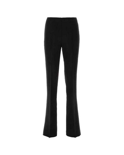 Ferragamo Black Crepe Pant Viscose