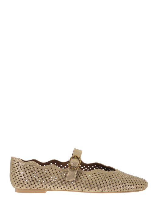 Kurt Geiger Multicolor Perforated Ballerina