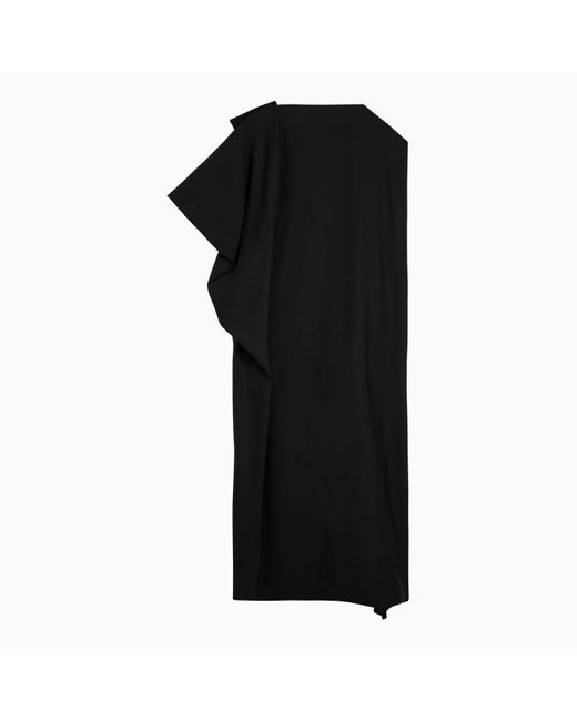 The Row Black Asymmetrical Dress