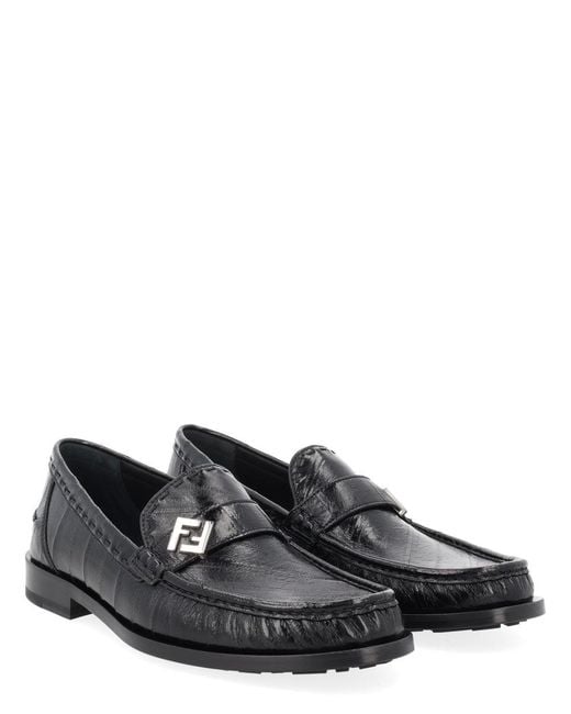 Fendi Gray Mocassino "Missina"