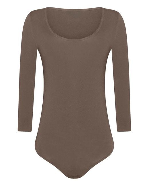 Wolford Brown Tokio Bodysuit