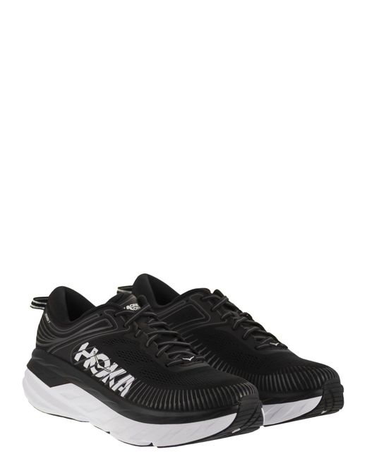 Hoka One One Black Bondi 7 Running Trainers for men