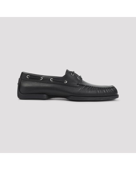 Jil Sander Black Calf Leather Loafers