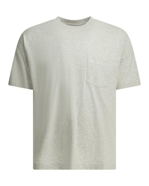 Beams Plus White Grandelle Cotton Crew-Neck T-Shirt