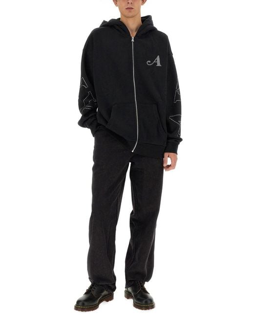 AWAKE NY Black Cotton Jeans for men