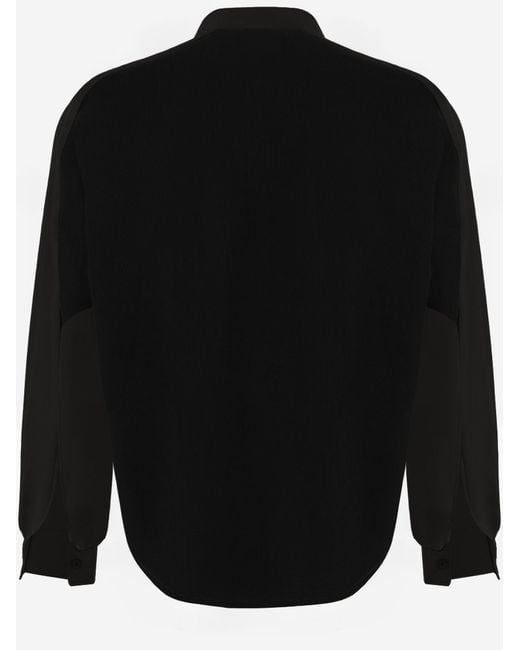 And Wander Blue Nylon Shirt With Back Panel for men
