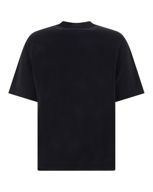 T-shirt de coton Burberry pour homme en coloris Black