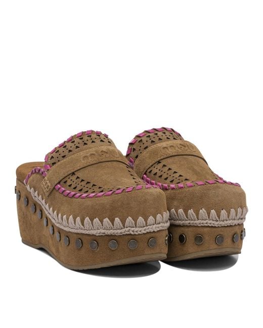 Mou Brown Heeled Shoes