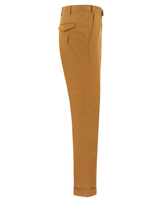 PT Torino Natural Master Fit Cotton Trousers