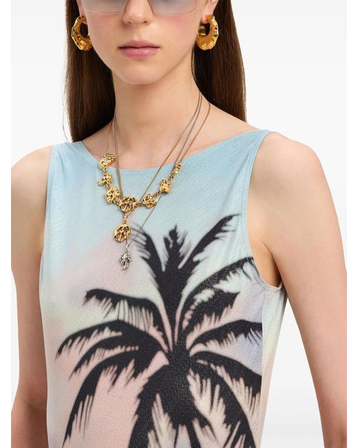 Palm Angels Multicolor Sunrise Palm Swimsuit