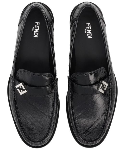 Fendi Gray Mocassino "Missina"