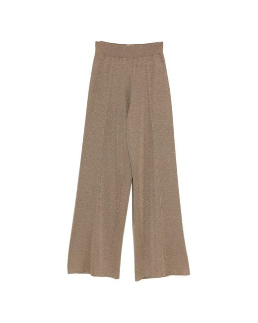 Fabiana Filippi Natural Wide-Leg Trousers