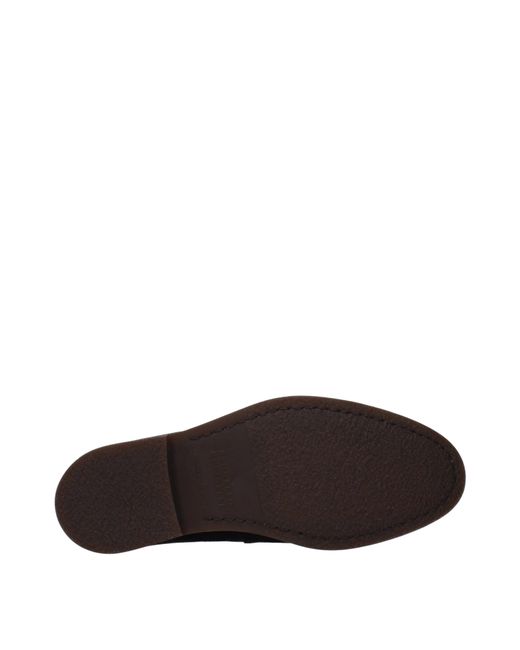 Brunello Cucinelli Blue Suede Loafers