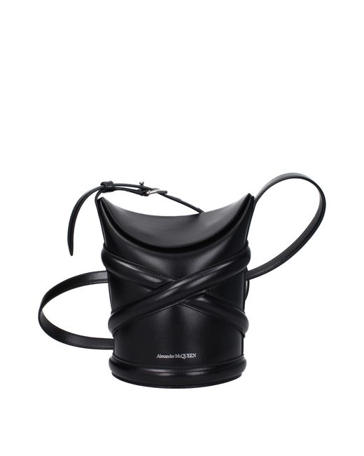 Alexander McQueen Wendet die Kurven Frauen Leder schwarz an in Black für Herren