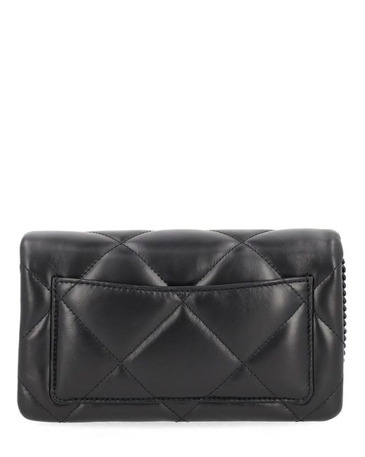 Tory Burch Gray "Kira" Wallet With Chain