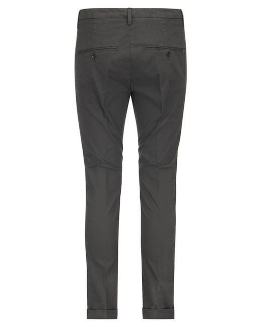 Dondup Gray Gaubert Slim Fit Gabardine Trousers