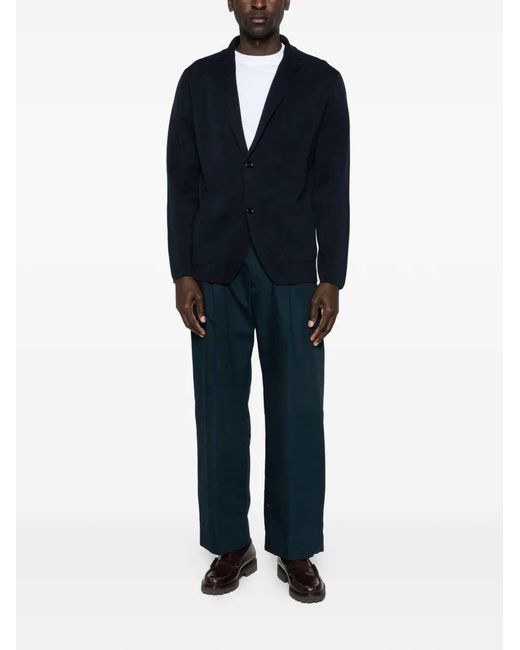 Lardini Black Cardigan With Pockets