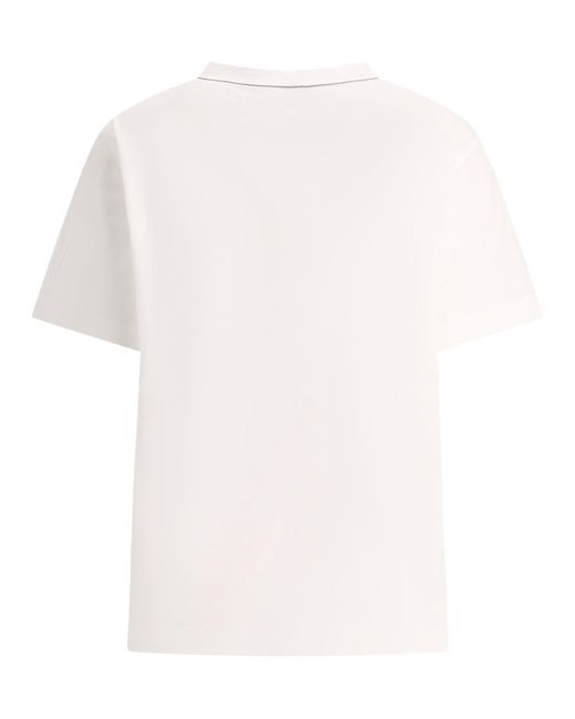 Brunello Cucinelli T -shirt Met Monili in het White