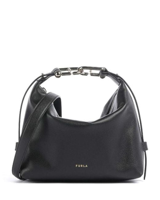 Furla Black Tonie Mini Hobo