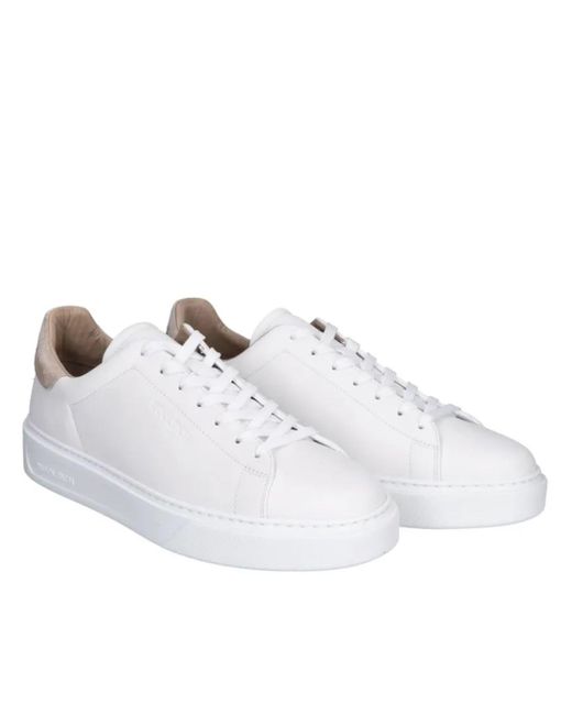 Woolrich White Classic Court Shoes for men
