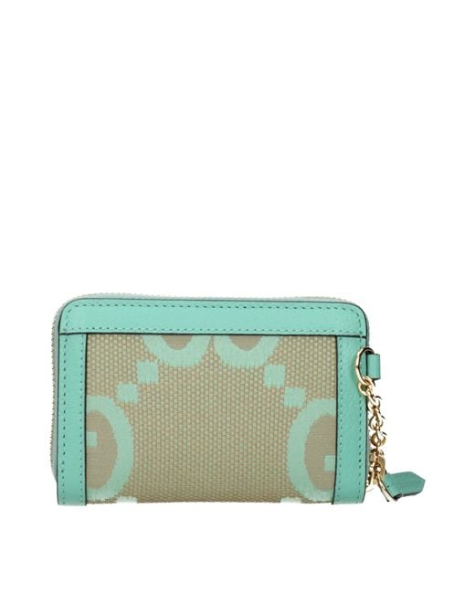 Gucci Green Ophidia /Aqua Fabric Document Holder