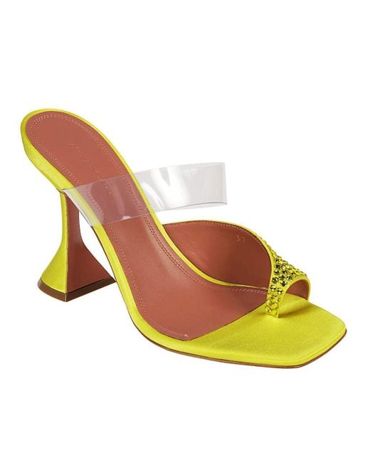 AMINA MUADDI Yellow Paloma Slipper