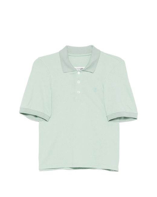 MM6 by Maison Margiela Green Polo Shirt