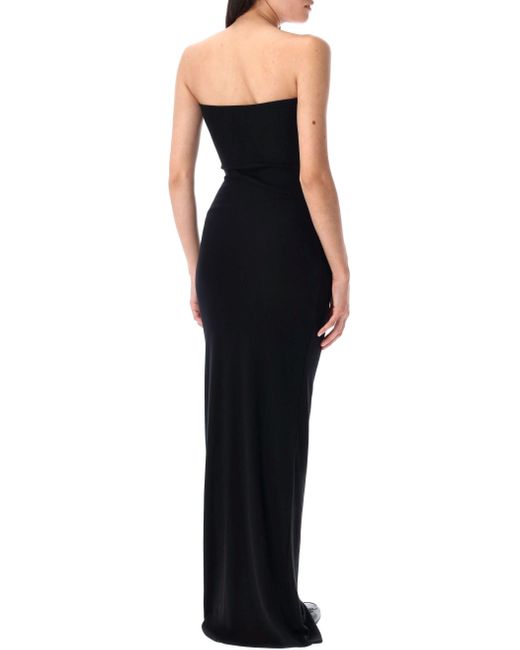 ÉTERNE Black Tube Maxi Dress
