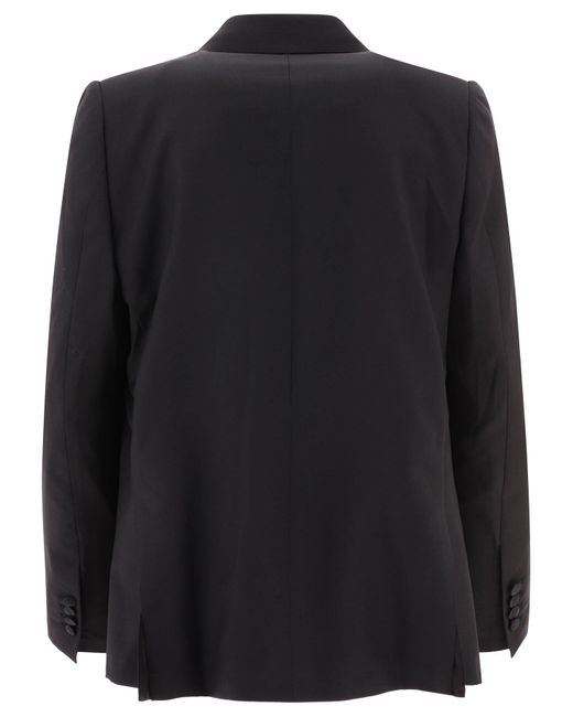 Bode Black Double-breasted Tuxedo Blazer for men