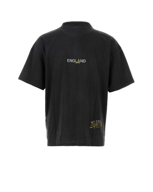 Represent Black Slate Cotton Blend T Shirt