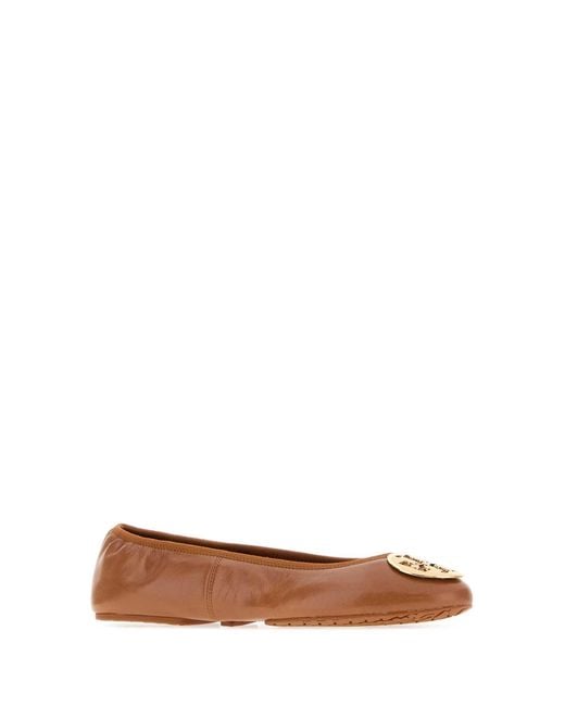 Tory Burch Brown Reva Travel Ballet