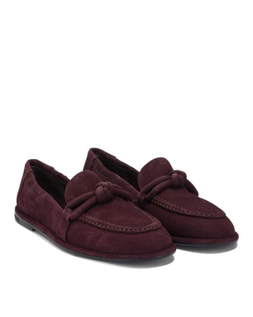 Pomme D'or Purple Loafers & Slippers Bordeaux