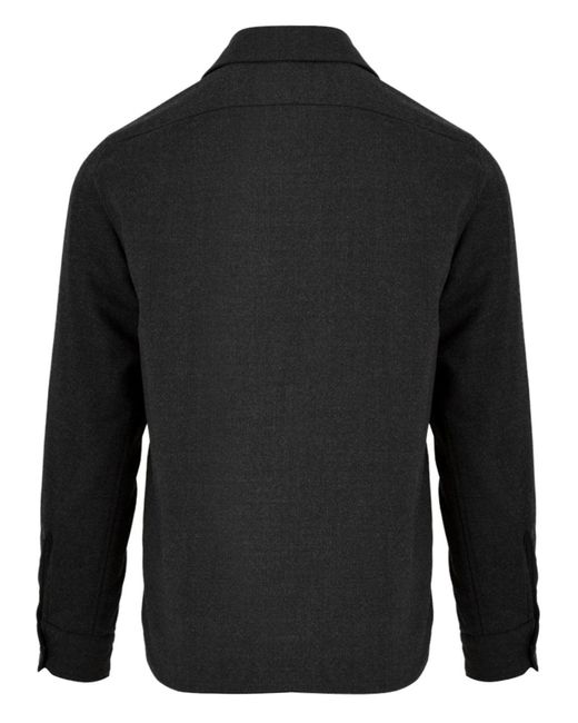 Chemises anthracite Aspesi pour homme en coloris Black