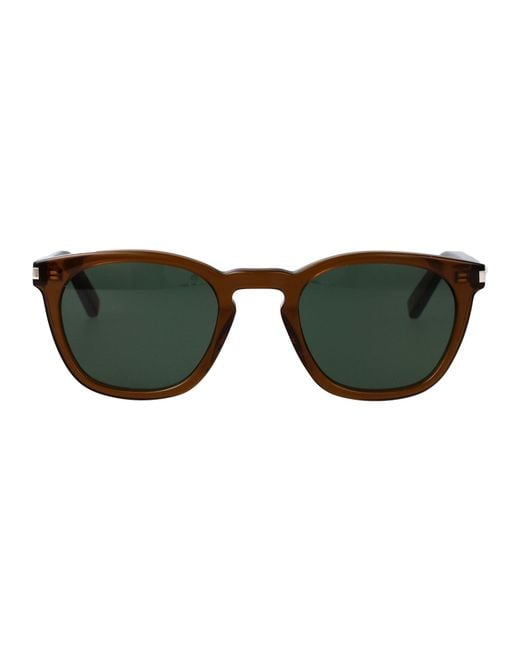 Saint Laurent Green Acetate Sunglasses for men