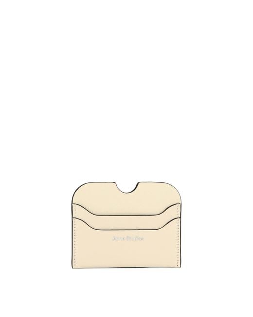 Titular de la tarjeta de con logotipo Acne de hombre de color Natural