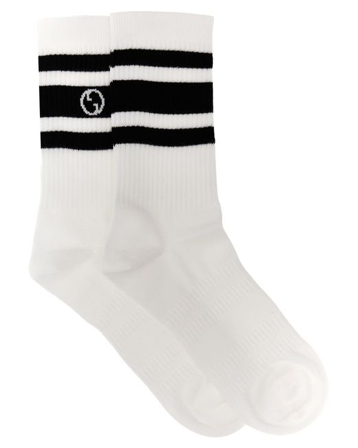 Chaussettes à logo Web Nastro Gucci pour homme en coloris Black