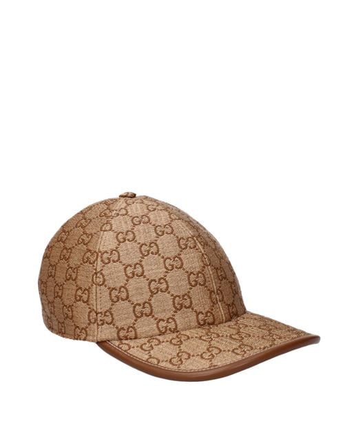 Gucci Brown Straw Hat/Camel
