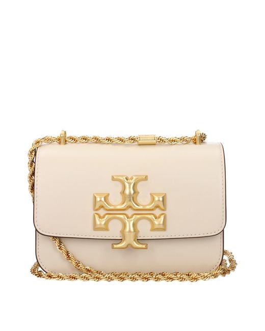 Tory Burch E Umhängetaschen Eleanor Frauen Leder beige/Creme in Natural für Herren