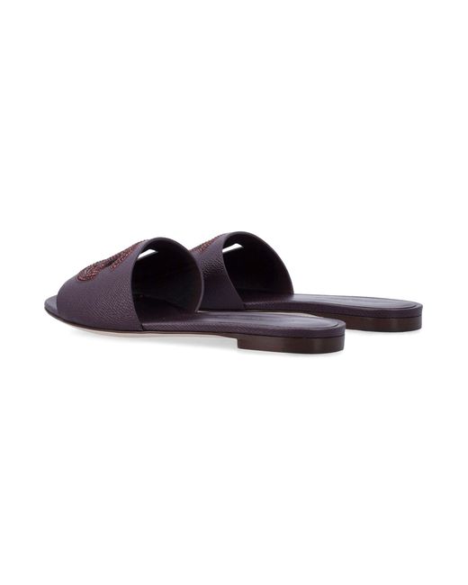 Dolce & Gabbana Purple Flat Shoes