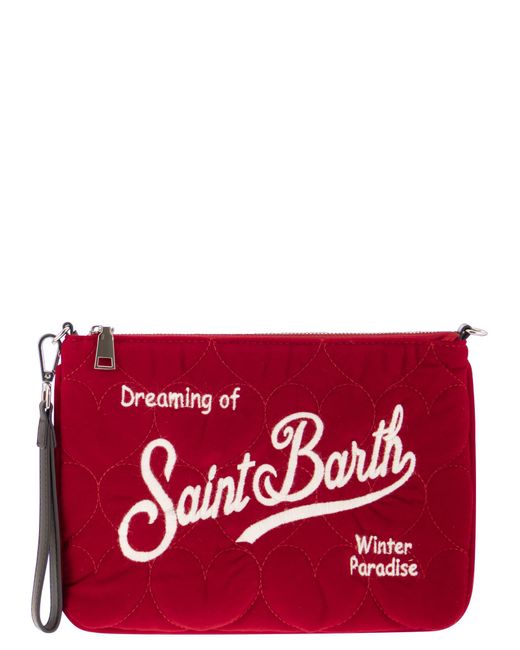 Mc2 Saint Barth Red Pochette Bag mit Schultergurt