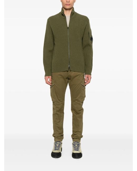 C P Company Green Knitwear Crew Neck