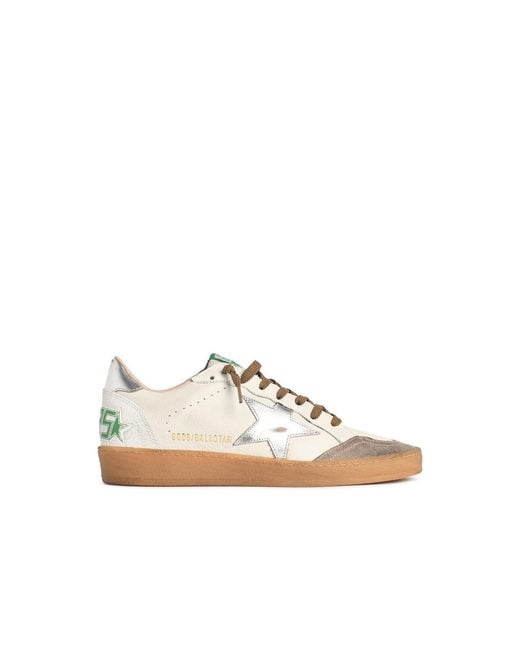 Golden Goose Deluxe Brand White 'Ball Star' Nappa Leather Sneakers for men