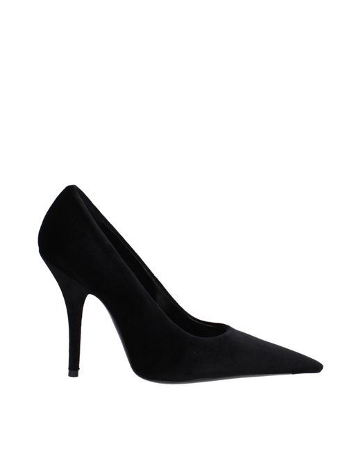Balenciaga Black Décolleté Knife Donna Velluto Nero