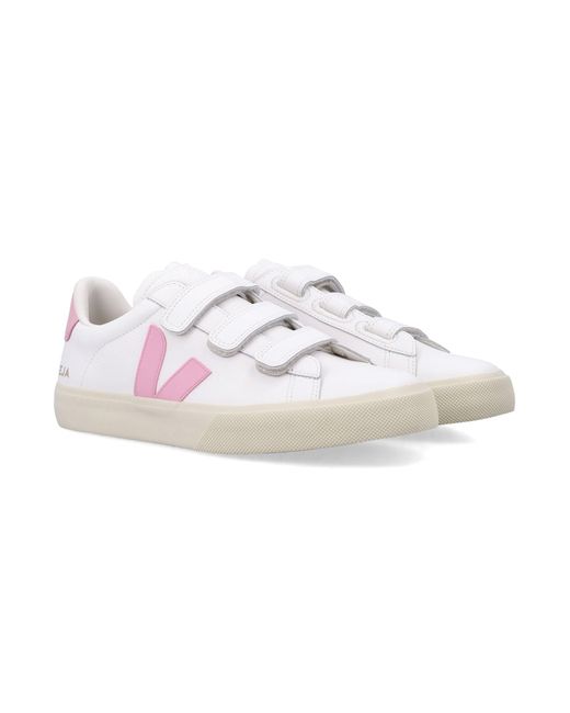 Veja Pink Recife Leather And Sneakers