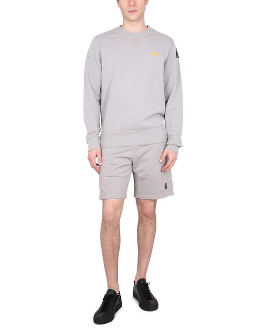 Parajumpers Gray Solid Shorts for men