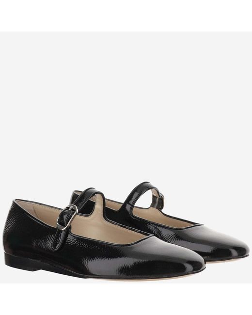 Le Monde Beryl Leather Mary Jane Ballet Flats in Black for Men | Lyst
