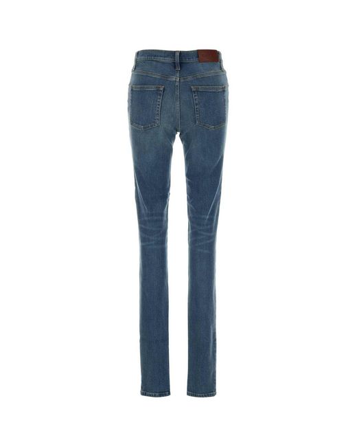 Gucci Blue Stretch Denim Jeans