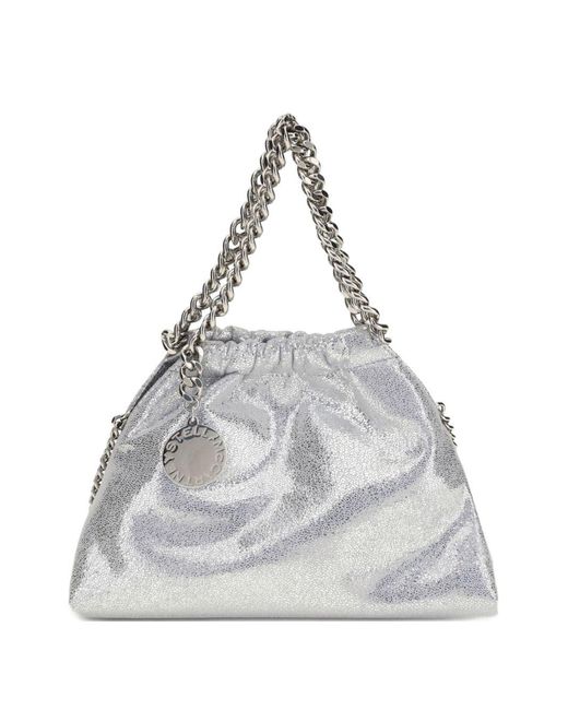 Stella McCartney White Falabella Mini Drastring Tote