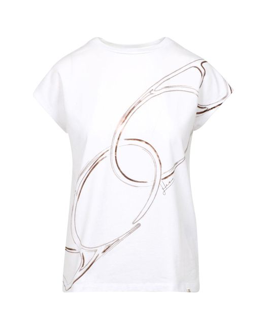 Herno T Shirts En Polos Wit+beige in het White