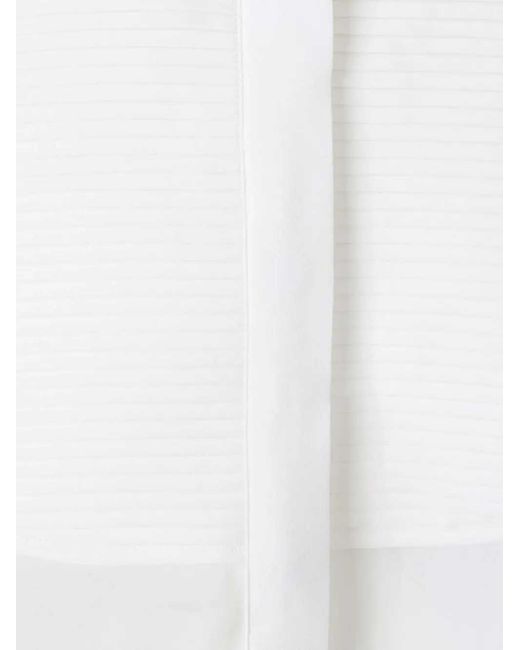 Tom Ford White Pleated Bib Shirt